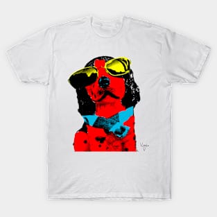 POP ART COOL STAR DOG T-Shirt